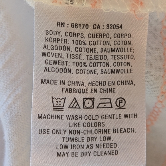 Anthropologie Akemi + Kin Contrast Colorful Stitch Embroidered 70s Sienna Top S - Picture 11 of 12